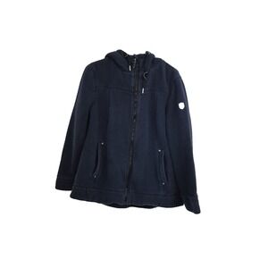 1 Madison Expedition Jacket Womens M Blue‎ Heritage Collection Hooded Full Zip